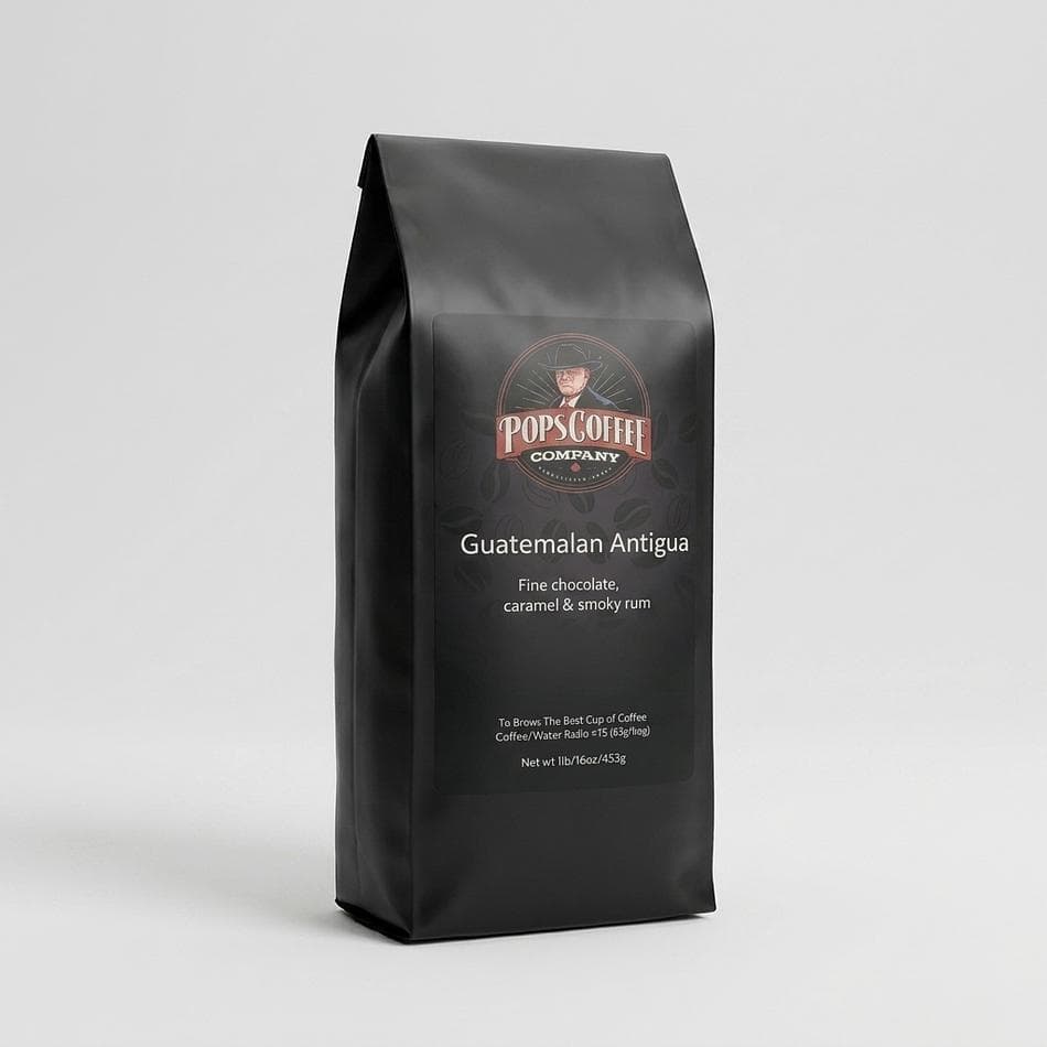 Single Origin Guatemalan Antigua Coffee, Chocolate & Caramel Notes, Air-Roasted, Fresh Roasted Beans, 1 lb Bag (Whole Bean/Ground)