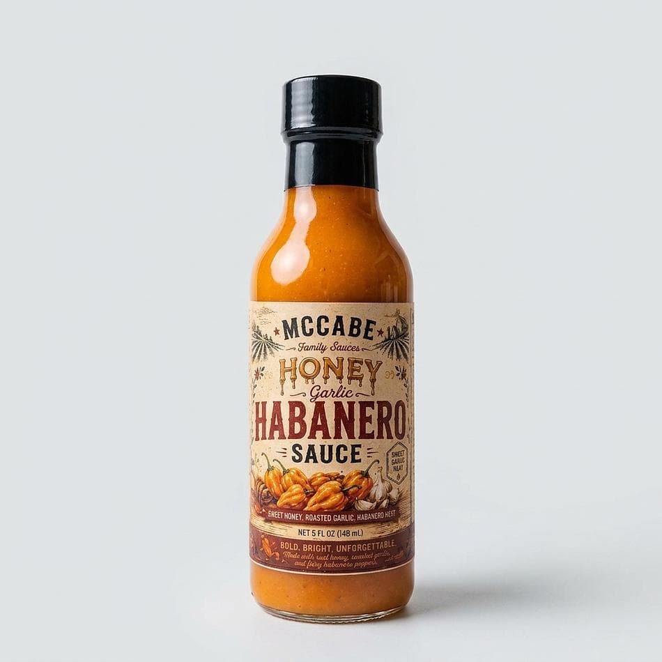 Honey Garlic Habanero Pepper Sauce- 5oz