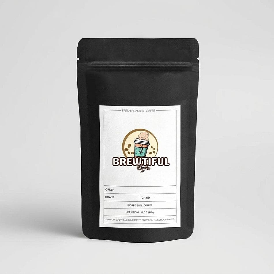 Medium-Dark African Coffee Blend, Toffee & Caramel Notes, Bright Fruit Finish, Whole Bean/Ground, 12 oz