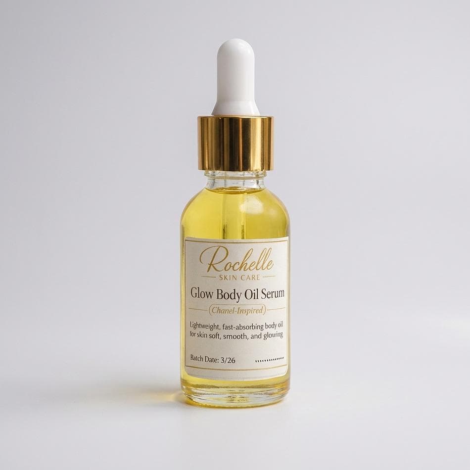 Body Oil Serum, Sweet Almond & Jojoba Oils, Lightweight Non-Greasy Glow, Vitamin E, Scented Body Oil