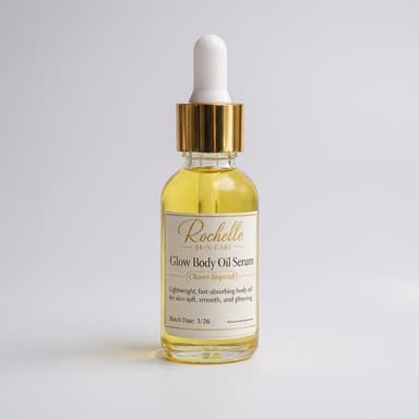 Body Oil Serum, Sweet Almond & Jojoba Oils, Lightweight Non-Greasy Glow, Vitamin E, Scented Body Oil