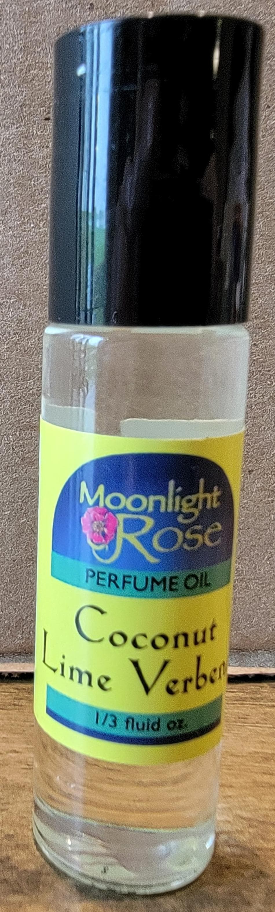 Moonlight Rose Coconut Lime Verbena Roll On Body Oil – 1/3 oz