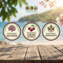 Organic Cherry St. Lucia Sea Moss Gel - Nourishing Superfood for Your Health!-5