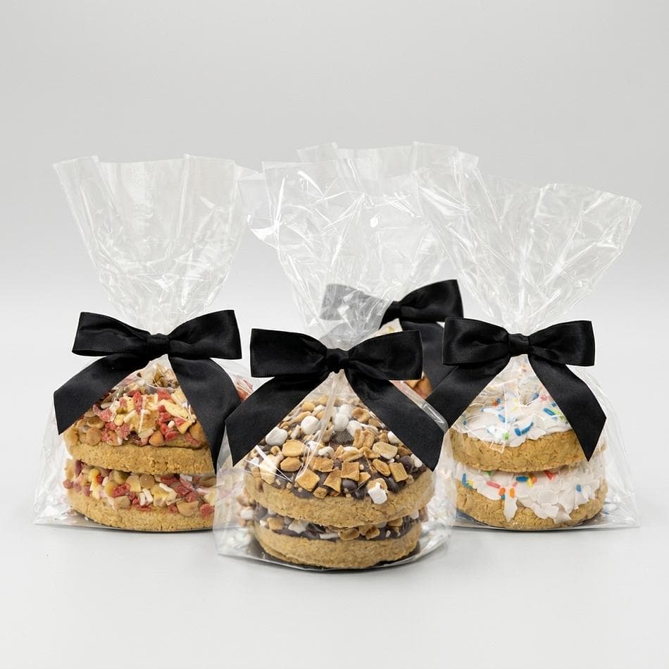 Bakery-Style Dog Donut Treats, Oats, Birthday + S’mores + Hound Dog Flavors, Crunchy Biscuits, 6-Pack Bundle