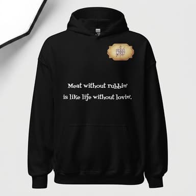 BBQ Pullover Hoodie, Cotton-Poly Fleece, Warm & Soft Pitmaster Graphic, Kangaroo Pocket, Unisex S–5XL