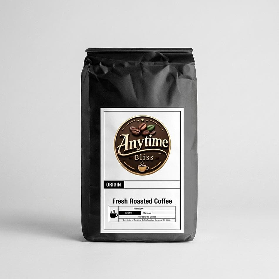 Medium Roast Coffee Blend, Post-Roast Beans, Bright & Smooth Finish, 12 oz Bag (Whole Bean or Ground)