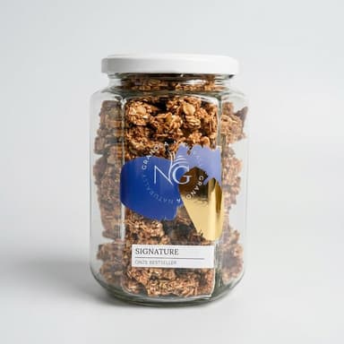 Granola Gift Duo, Oats & Belgian Dark Chocolate, Chunky Clusters, 2 Glass Jars + 2 Refills (Signature + Dark Chocolate)