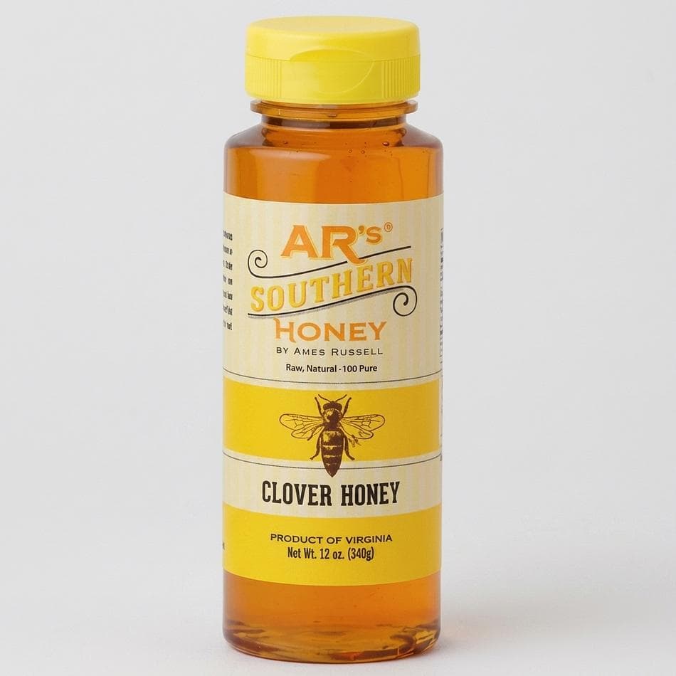 Raw Clover Honey, Unpasteurized & Unfiltered, All-Purpose Drizzle for Tea & Cooking, 12 oz Squeeze Bottle