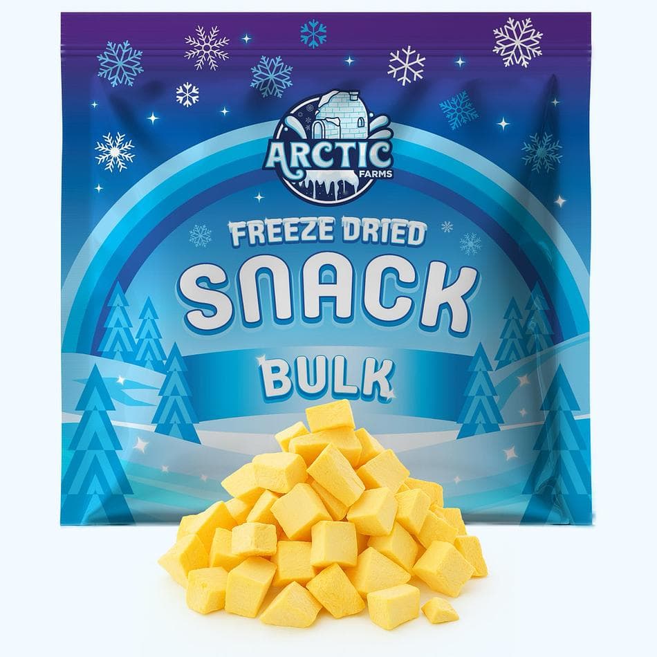 Freeze-Dried Pumpkin Pieces, Smooth, Earthy & Naturally Sweet Real Veggie Snack, Bulk Bag (7.2 oz)