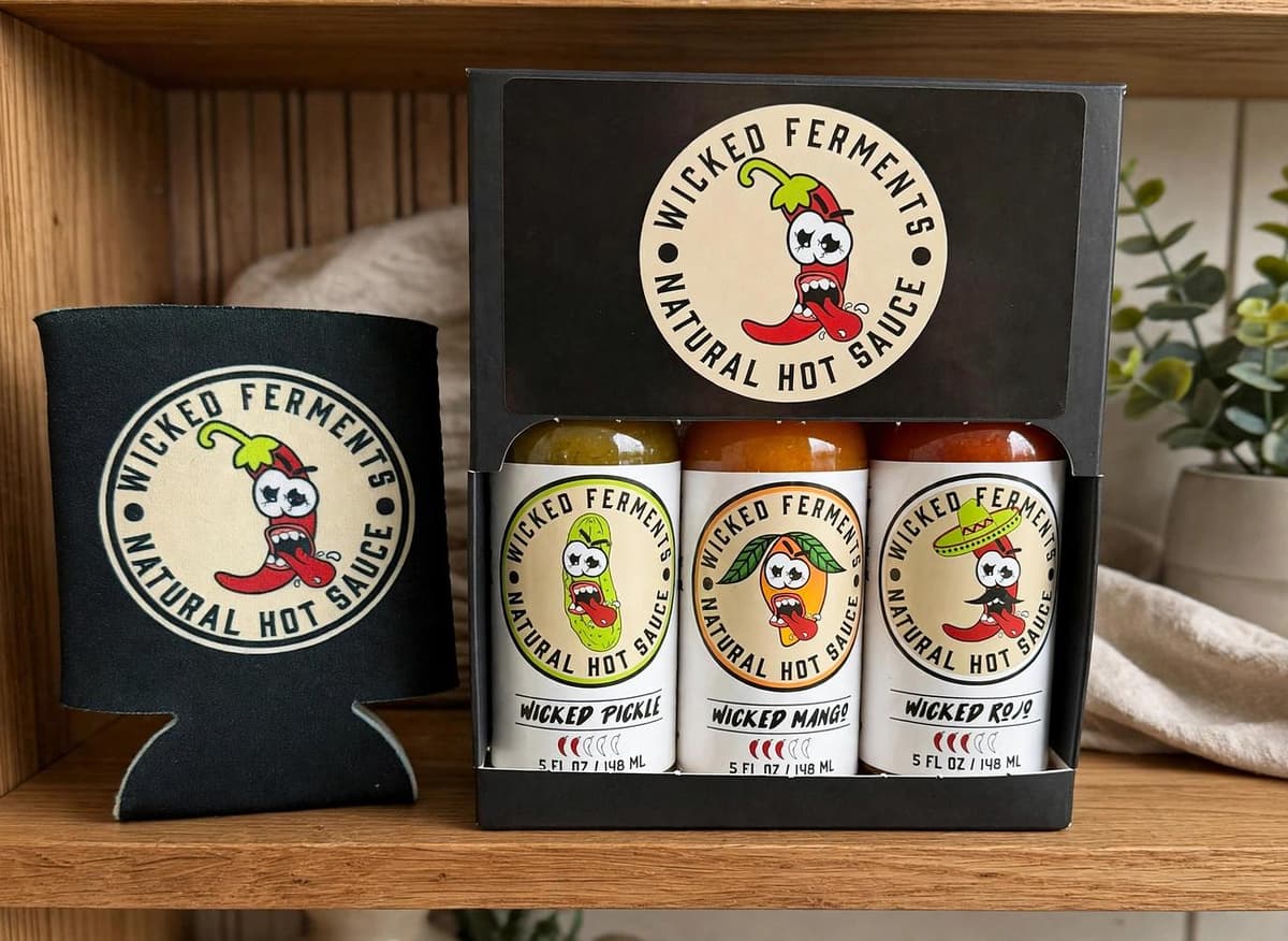Wicked Pickle, Wicked Mango, and Wicked Rojo