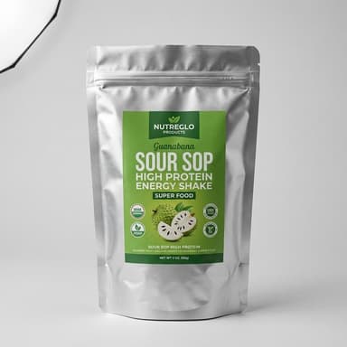 Plant-Based Superfood Protein Powder, Flax & Hemp Protein, Energy Shake Blend, Soursop Leaf Extract, 1 lb (Not Bitter)