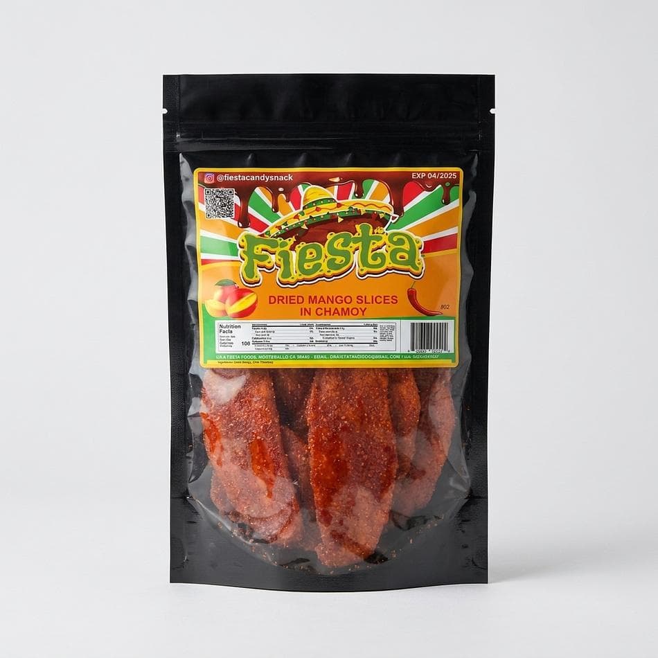 Chamoy Dried Mango Slices, Premium Mango, Sweet & Tangy Snack, Spicy Mexican Candy Style
