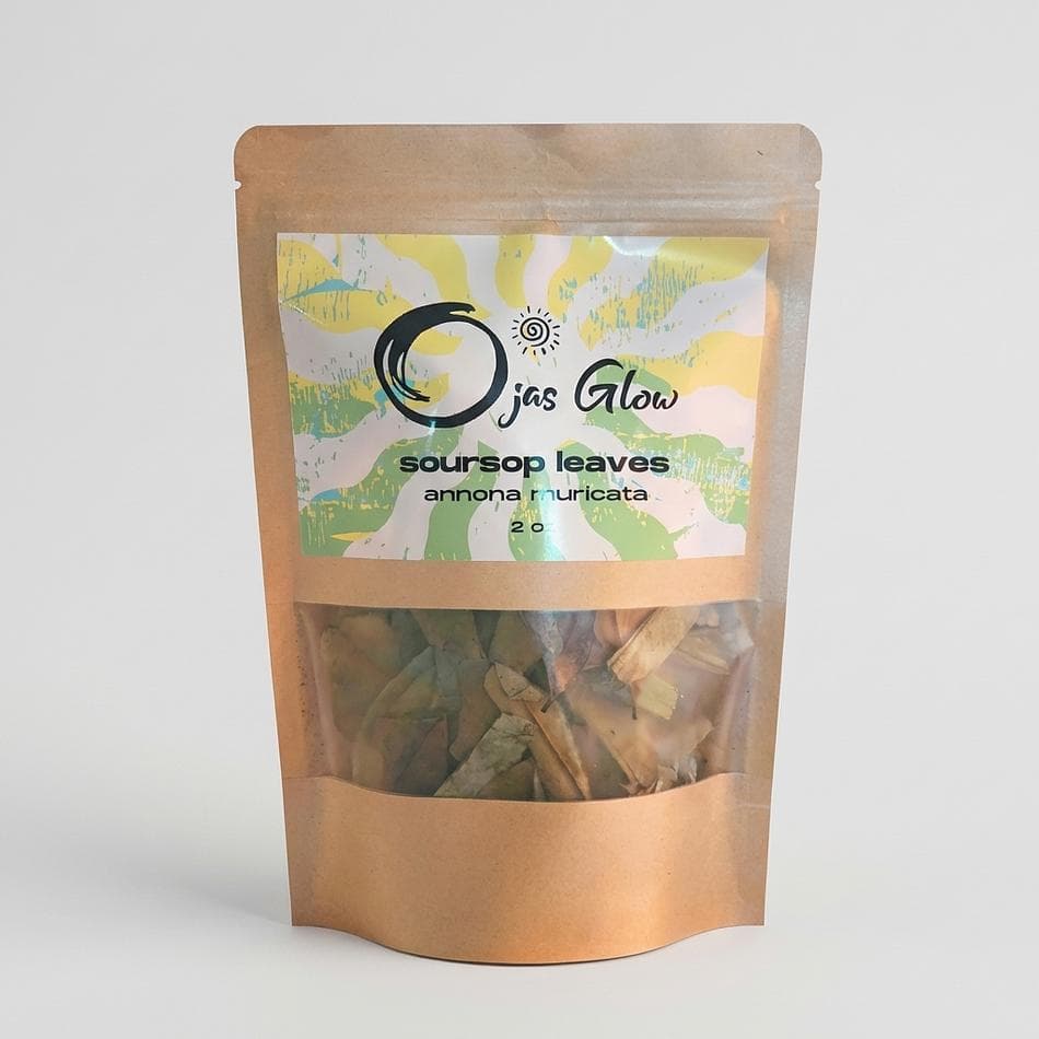 Dried Soursop Leaves (Graviola), Annona muricata, Antioxidant Herbal Tea, 2 oz (56 g) Loose Whole Leaves