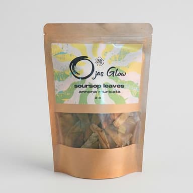 Dried Soursop Leaves (Graviola), Annona muricata, Antioxidant Herbal Tea, 2 oz (56 g) Loose Whole Leaves