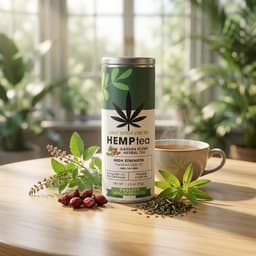 Daily Detox Cbd Tea Hemptea Garden Blend * Herbal Tea High Strength-4