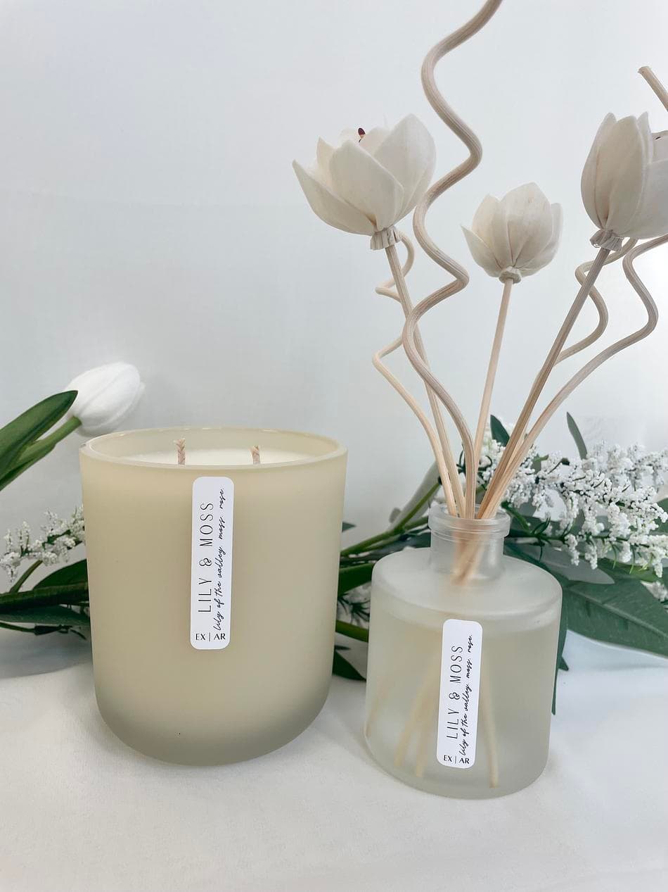 LILY & MOSS | 15oz. Soy Candle | Lily of the Valley. Moss. Rose.