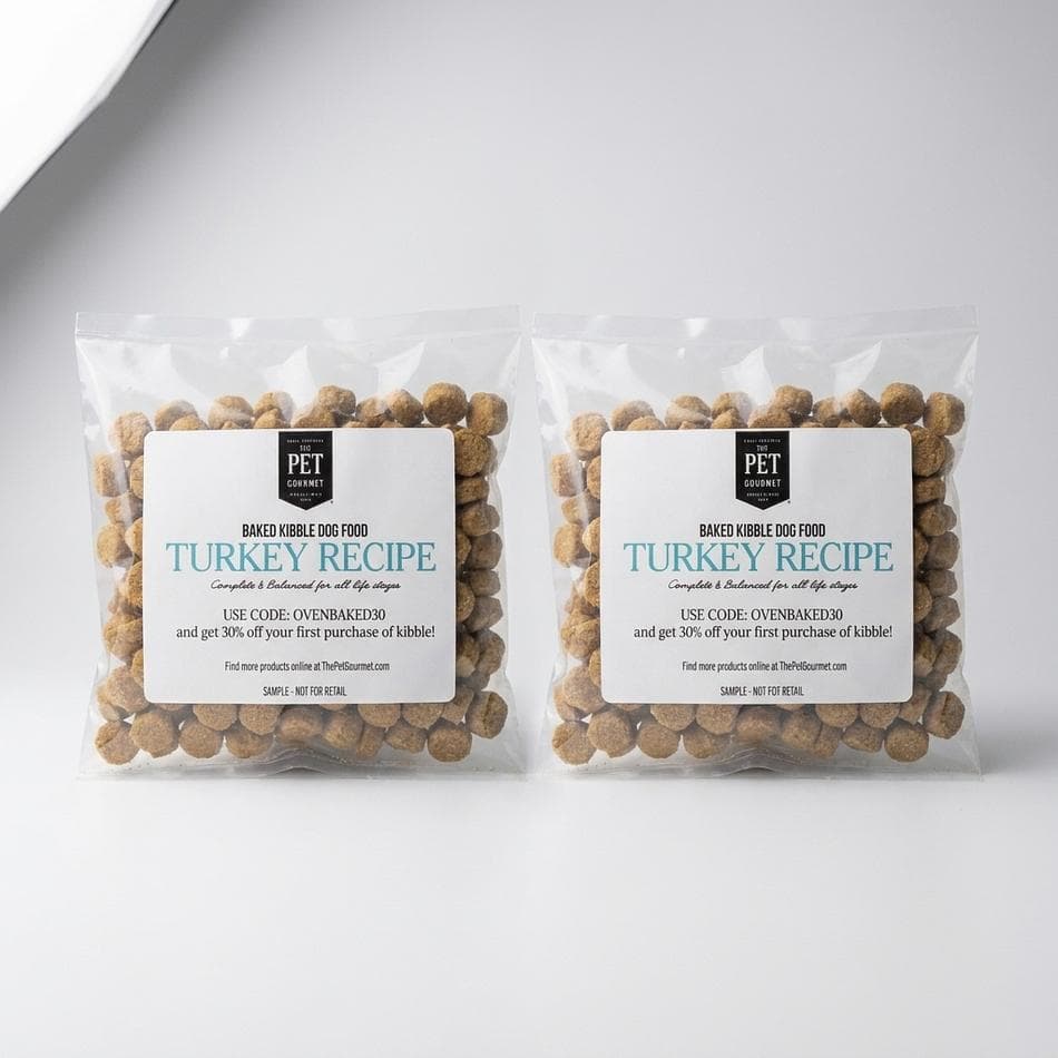 Oven-Baked Dog Kibble Sampler Pack, Lamb Meal & Turkey Meal, Try Before You Buy, 2-Count Samples