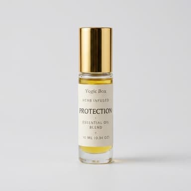 Aromatherapy Essential Oil Roll-On, Cedarwood Palo Santo & Rose, Grounding Protection & Boundaries, 10ml