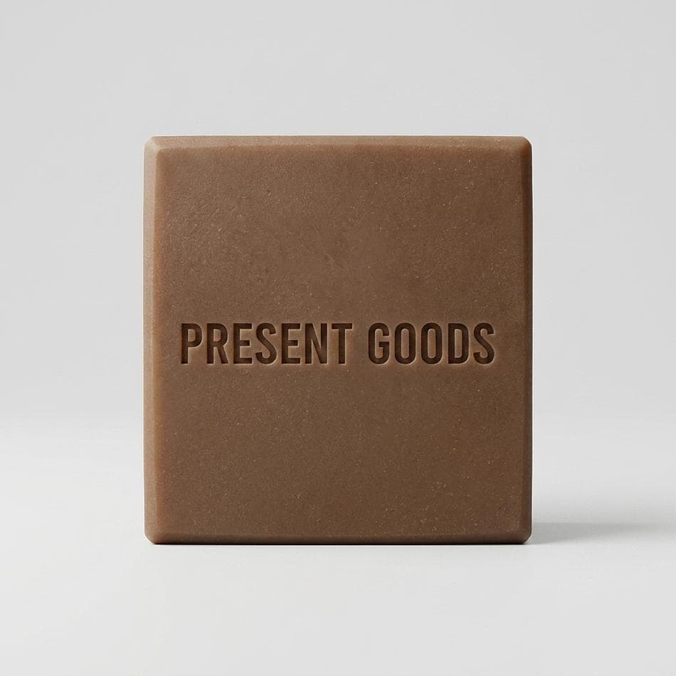 Exfoliating Bar Soap, Cinnamon Bark, Lemongrass & Ginger Essential Oils, Walnut Powder + Red Moroccan Clay, 1 Bar