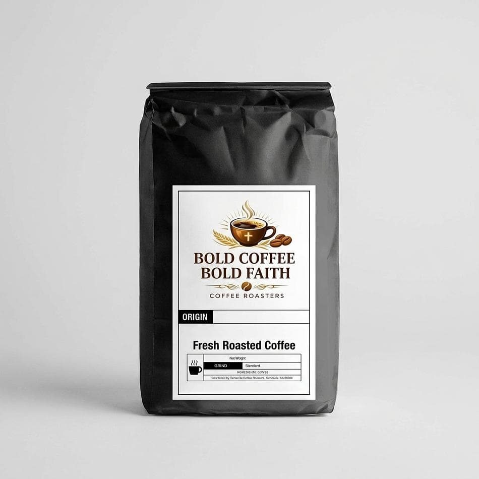 High-Caffeine Robusta Coffee, Tanzania & India Beans, Maximum Energy Boost, Fresh Roasted, Whole Bean or Ground, 12 oz Bag