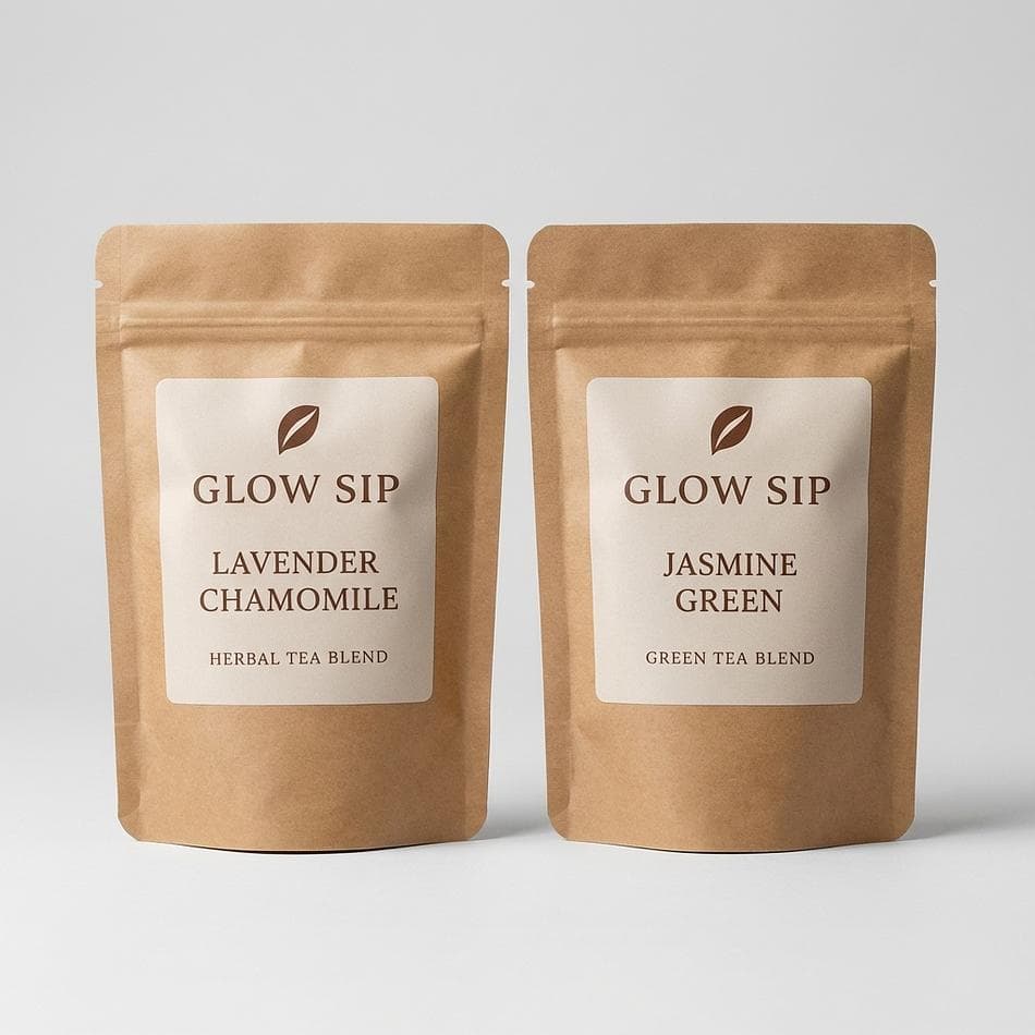 Relaxation Tea Gift Set, Lavender Chamomile + Jasmine Green Tea, Calming Self-Care Gift Box with Tea Infuser, 2-Tea Set