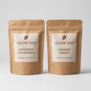 Relaxation Tea Gift Set, Lavender Chamomile + Jasmine Green Tea, Calming Self-Care Gift Box with Tea Infuser, 2-Tea Set