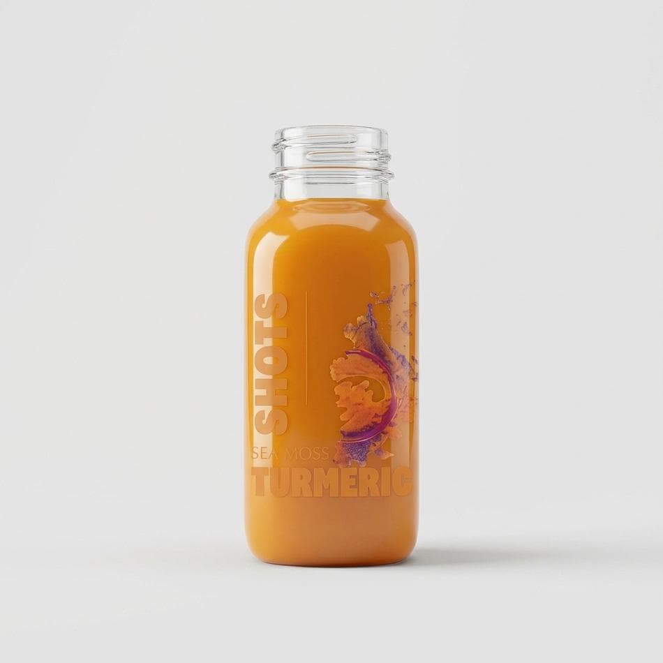 Sea Moss Wellness Shots (6 × 2 oz) — Ginger, Turmeric, Lemon & Honey • Fresh-Made • Ready-to-Drink