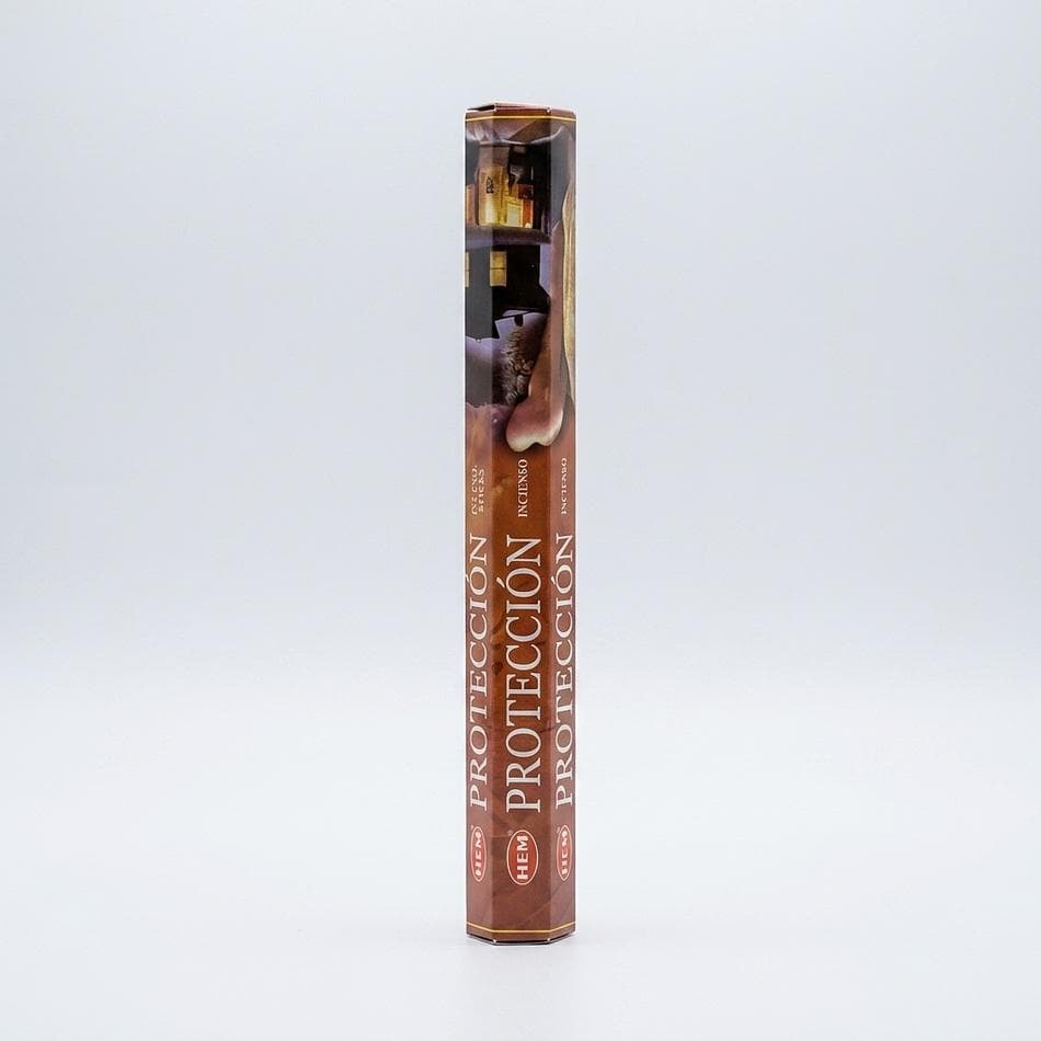 Protection Incense Sticks, Natural Resins, Oils & Herbs, Spiritual Cleansing, Hexagon Box, 20 Sticks