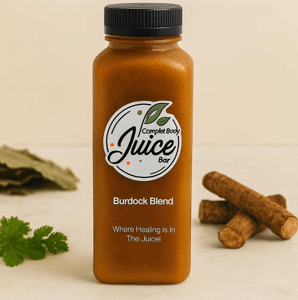 Cold-Pressed Burdock Blend Juice (12 fl oz) – Burdock Root + Pineapple + Carrot + Lemon
