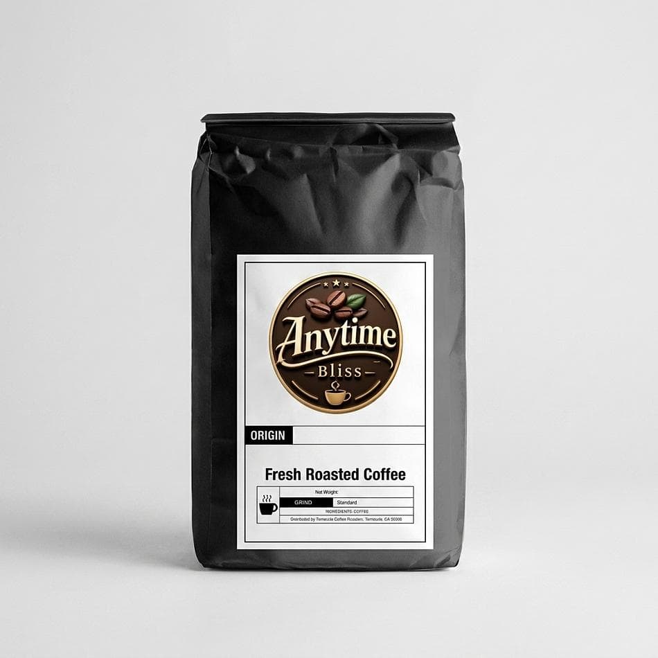 Dark Roast Coffee Beans, Central America Blend, Bold Smoky Flavor, 12 oz Bag (Whole Bean or Ground)