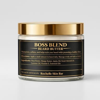 Beard Butter, Shea & Mango Butter, Softens & Light Hold, Seabreeze Scent, 1 Jar (Size 4oz)