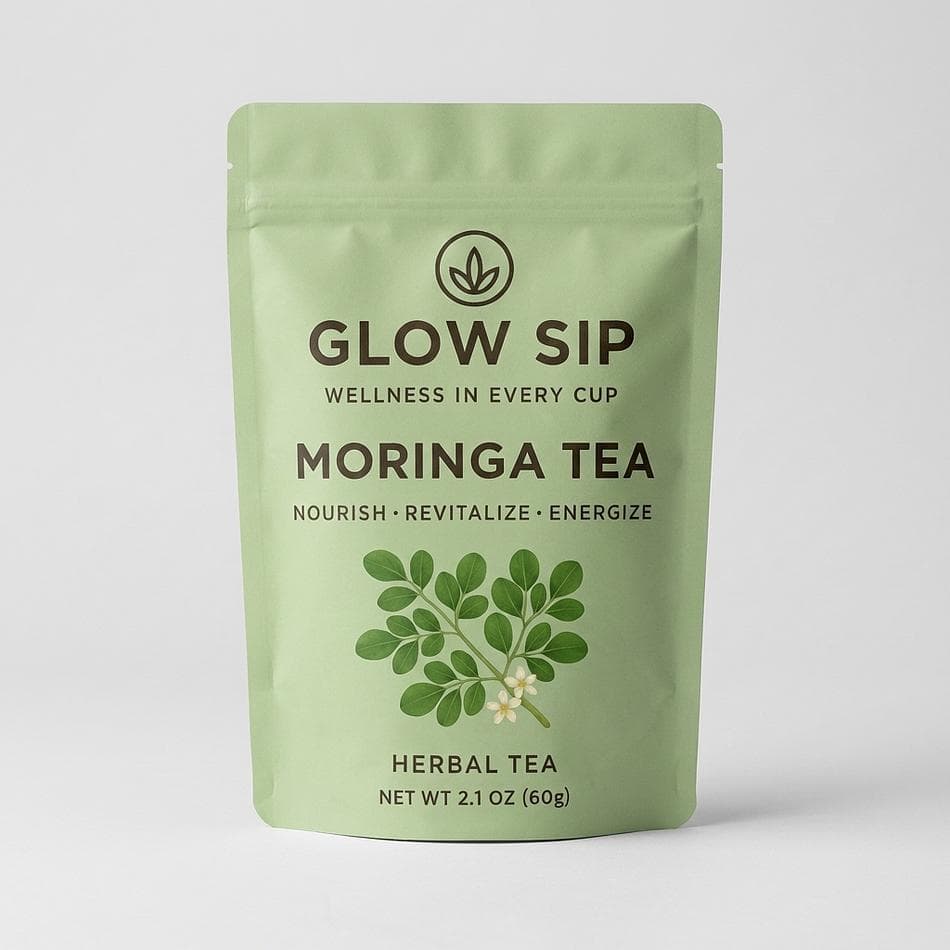 Moringa Leaf Herbal Tea, 100% Moringa Leaves, Caffeine-Free Daily Wellness & Immune Support, Loose Leaf 2 oz