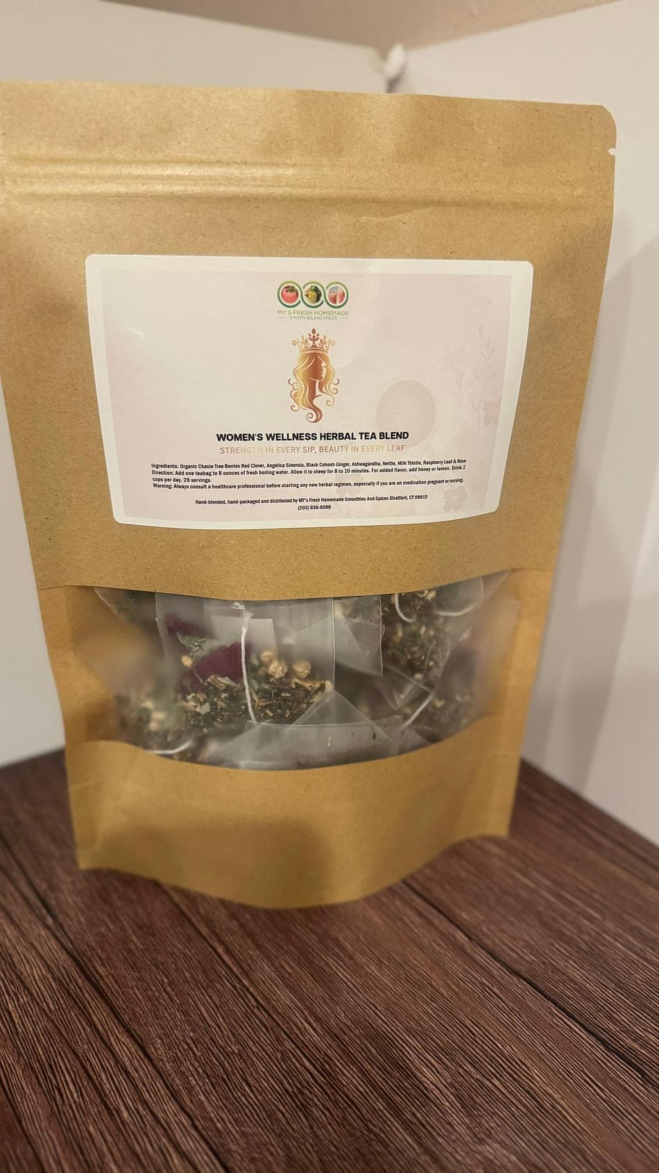 Women’s Wellness Organic Tea Blend - Support Hormonal Balance - Digestive Health.