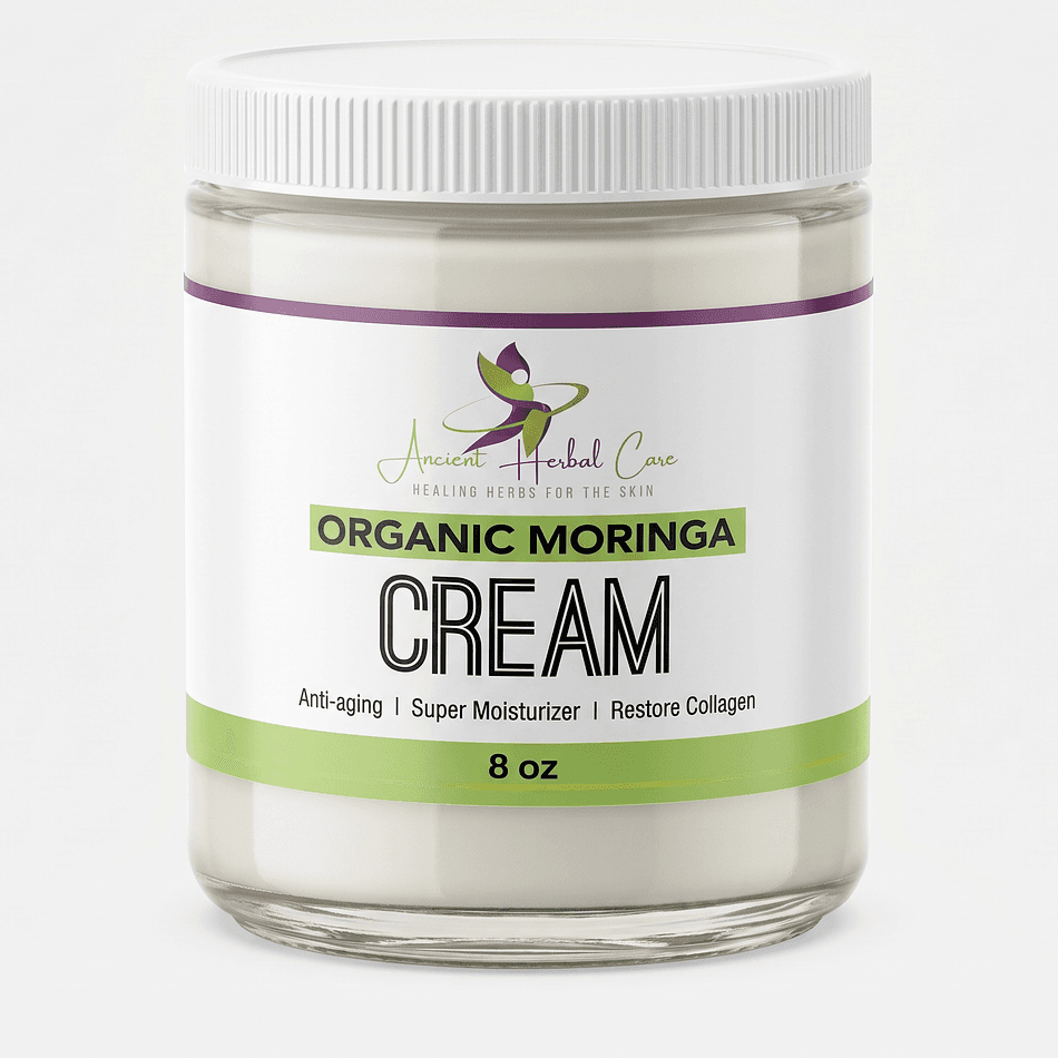 Moringa Face Cream, Moringa Oil + Vitamins A & C, Anti-Aging Moisturizer for Glow, 1 Jar