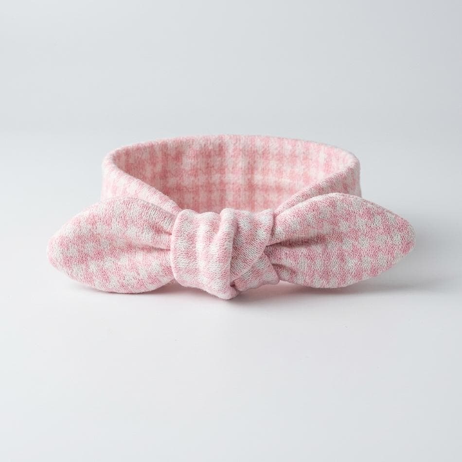 Dog Neck Scarf, Cotton Blend (80% Cotton), Adjustable Warm Pet Scarf for Dogs & Cats, XS-XL, Pink