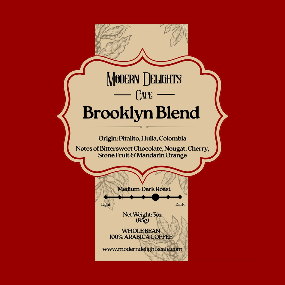 Colombian Coffee Sample Bag, Washed Arabica, Medium-Dark Roast, Chocolate & Mandarin Notes, 3 oz