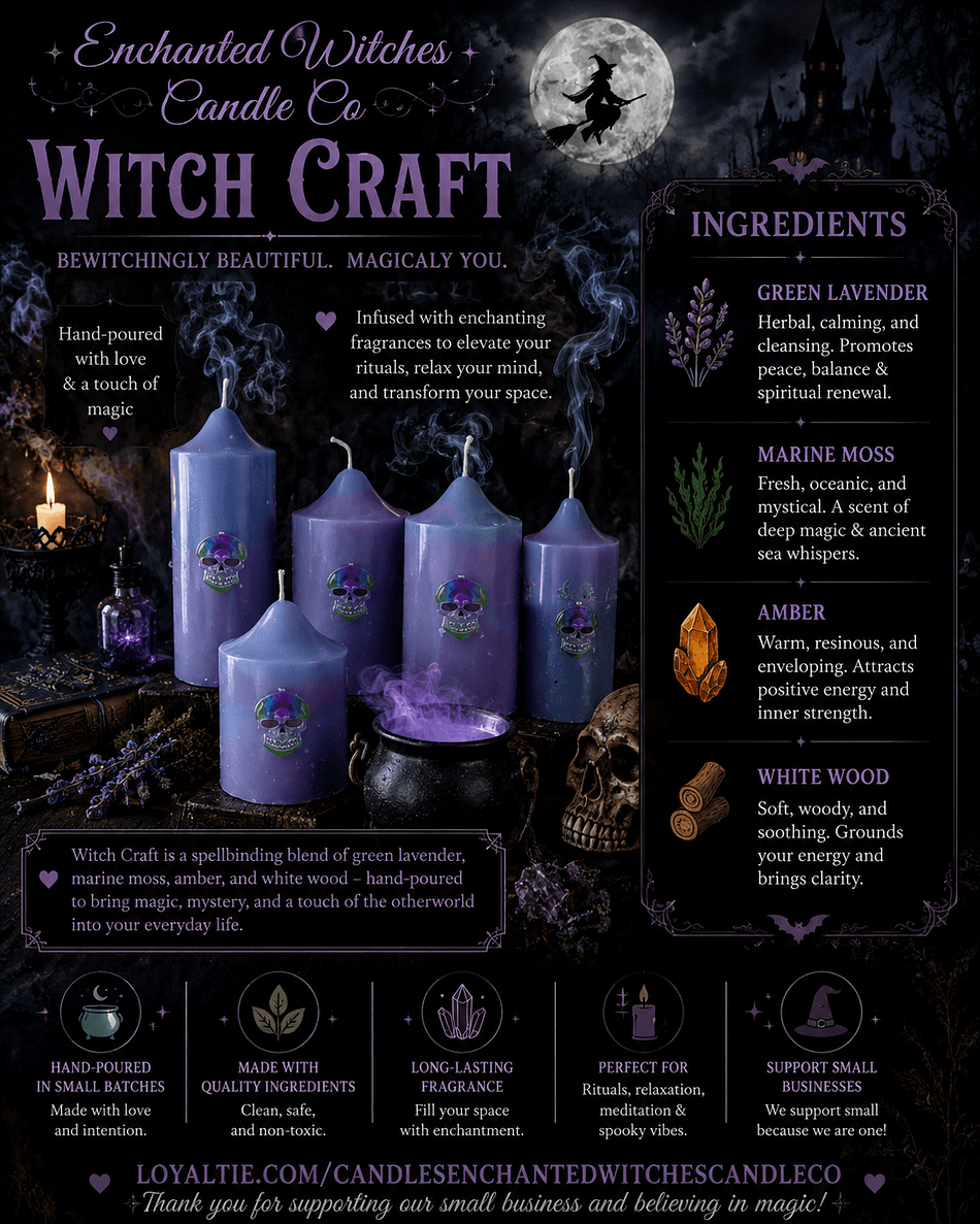 Witch Craft Pillar Candles