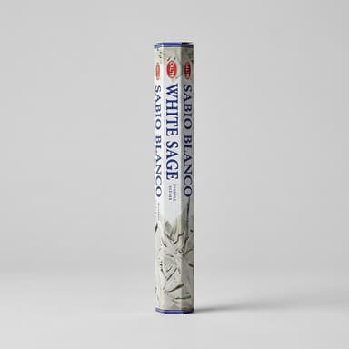 Precious White Sage Incense Sticks, Cleansing & Purifying Aroma, 20-Stick Hex Pack