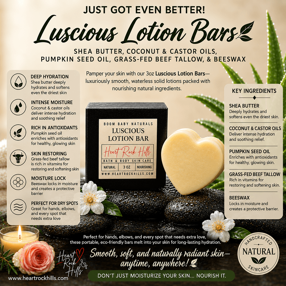 Solid Lotion Bar, Cocoa Butter & Shea Butter, Deep Moisture for Dry Skin, 1 Bar (Net Wt. ___ oz)