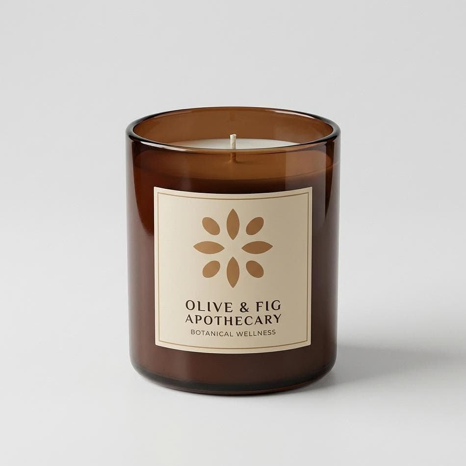 2-Wick Coconut Apricot Wax Candle by Olive & Fig, Smokewood Lavender (Lavender, Cedar, Patchouli), 11 oz, 50+ Hr Burn
