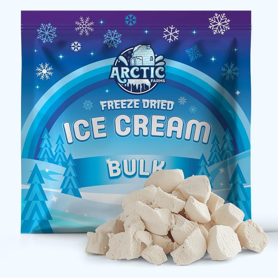 Freeze-Dried Ice Cream Bits, S'mores, No-Melt Crunchy Snack, Shelf-Stable, Bulk Bag (1 lb)