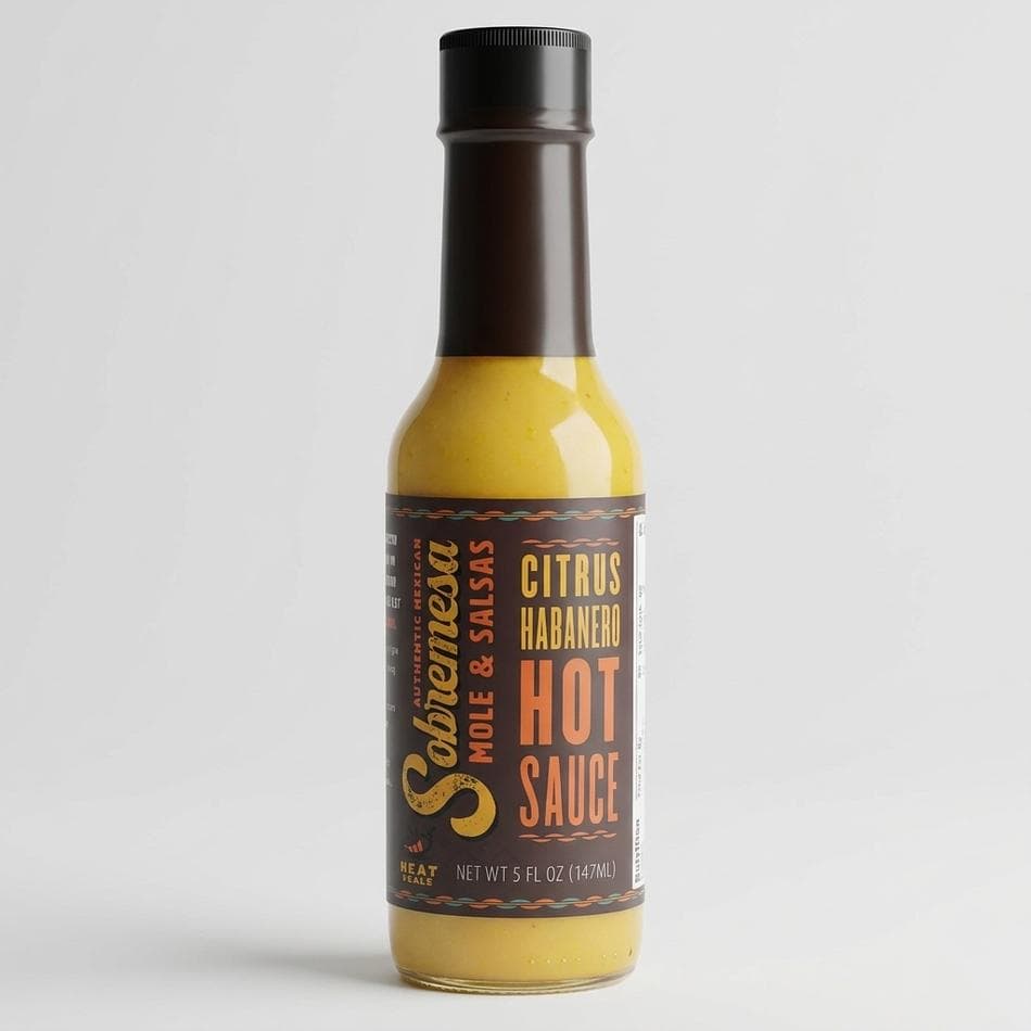 Citrus Habanero Hot Sauce, Bright Tangy Heat, Vegan & Gluten-Free, Small Batch