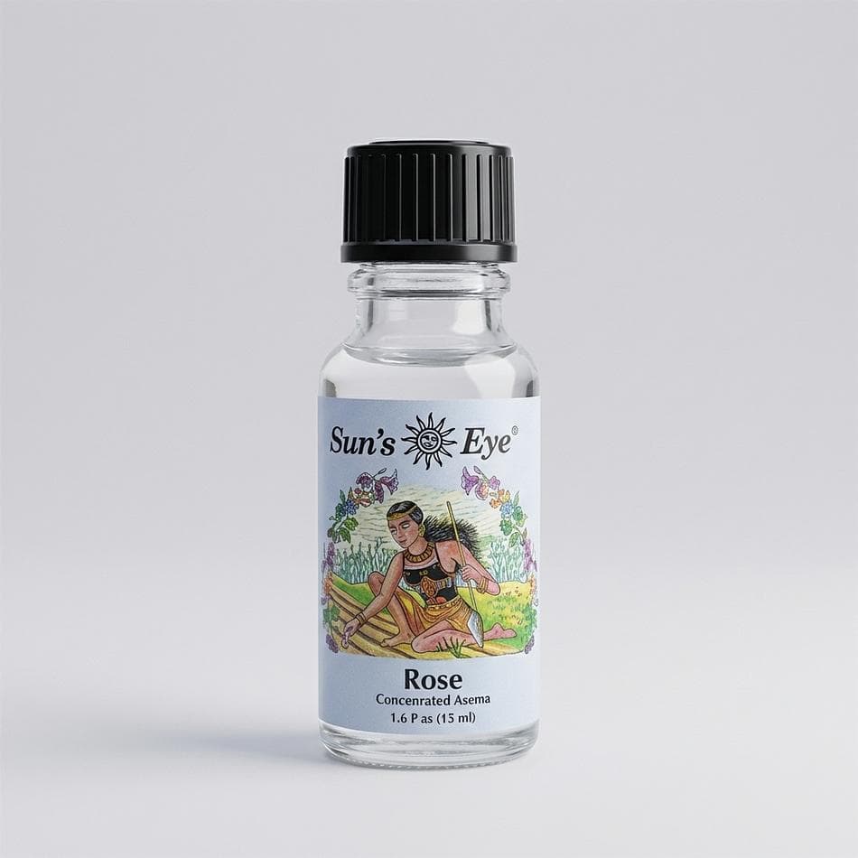 Rose Concentrated Aroma Oil, Essential & Fragrance Oil Blend, Love & Beauty Scent, 0.5 oz (15 mL) Glass Bottle