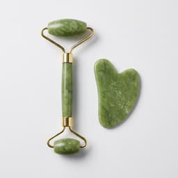 1pc Facial Roller Massager 1pc Gua Sha Board-0