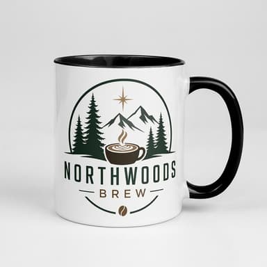 Ceramic Coffee Mug, Colored Rim & Inside, Lead & BPA-Free, Dishwasher Safe, 11 oz/15 oz