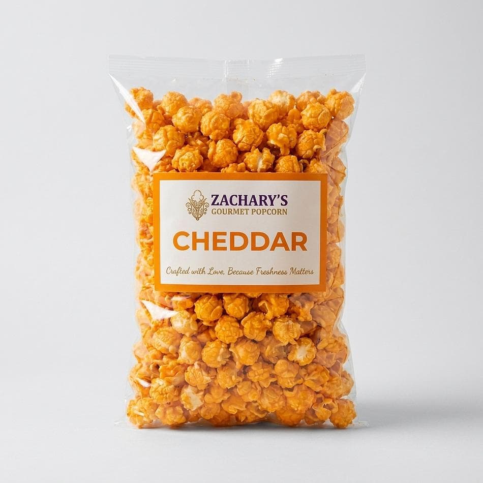 Cheddar Cheese Popcorn, Real Cheddar & Coconut Oil, Bold Savory Snack, Non-GMO, 2.7oz/4.2oz/4.7oz Bags