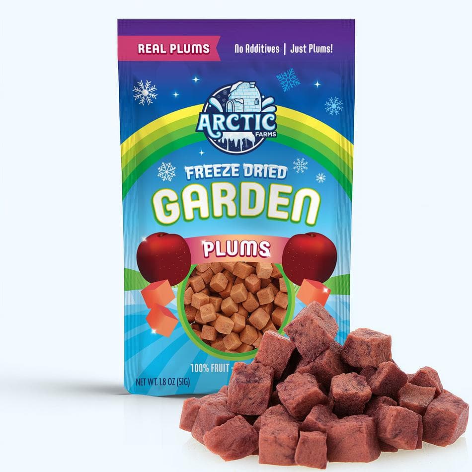 Freeze-Dried Plum, Naturally Sweet-Tart Crunchy Fruit Snack, Additive-Free, Large Resealable Bag (1.8 oz)