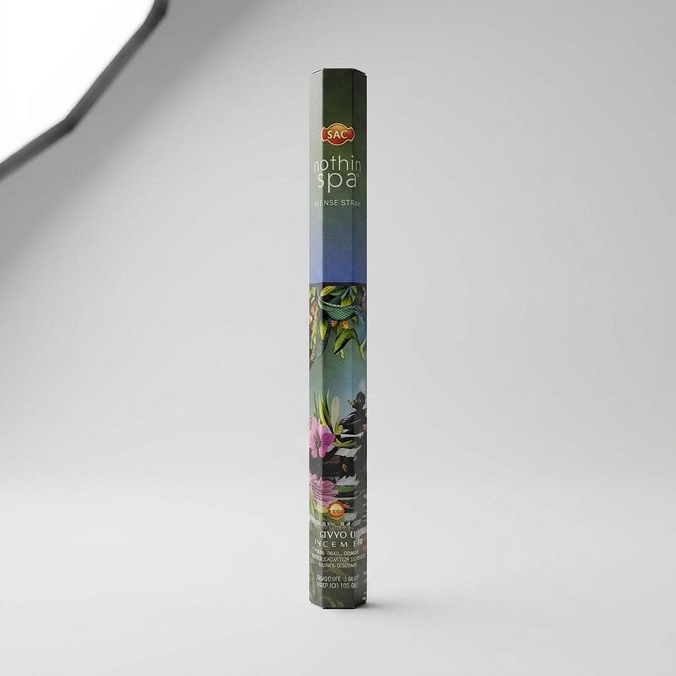 Soothing Spa Incense Sticks, Relaxing Aroma, Stress Relief & Meditation, 20 Sticks (Hexagon Tube)