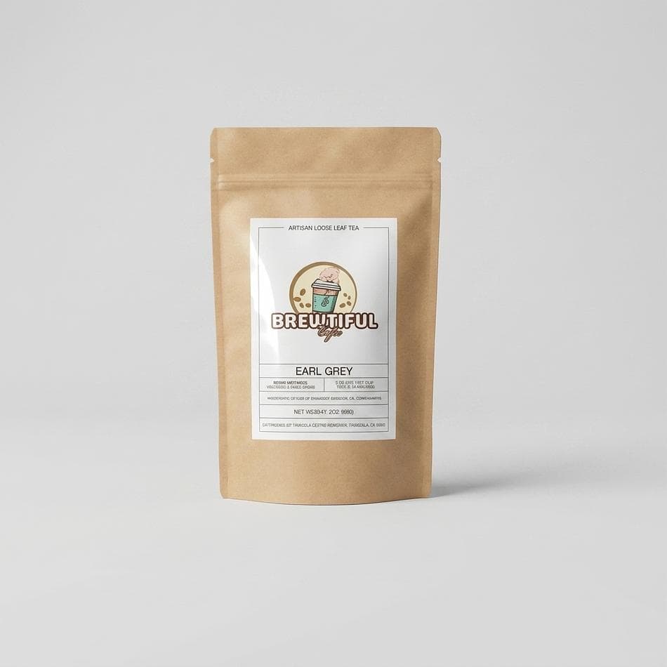 Earl Grey Loose Leaf Black Tea, Ceylon OP & Bergamot Oil, Orange-Florals, 3 oz (Cornflowers)