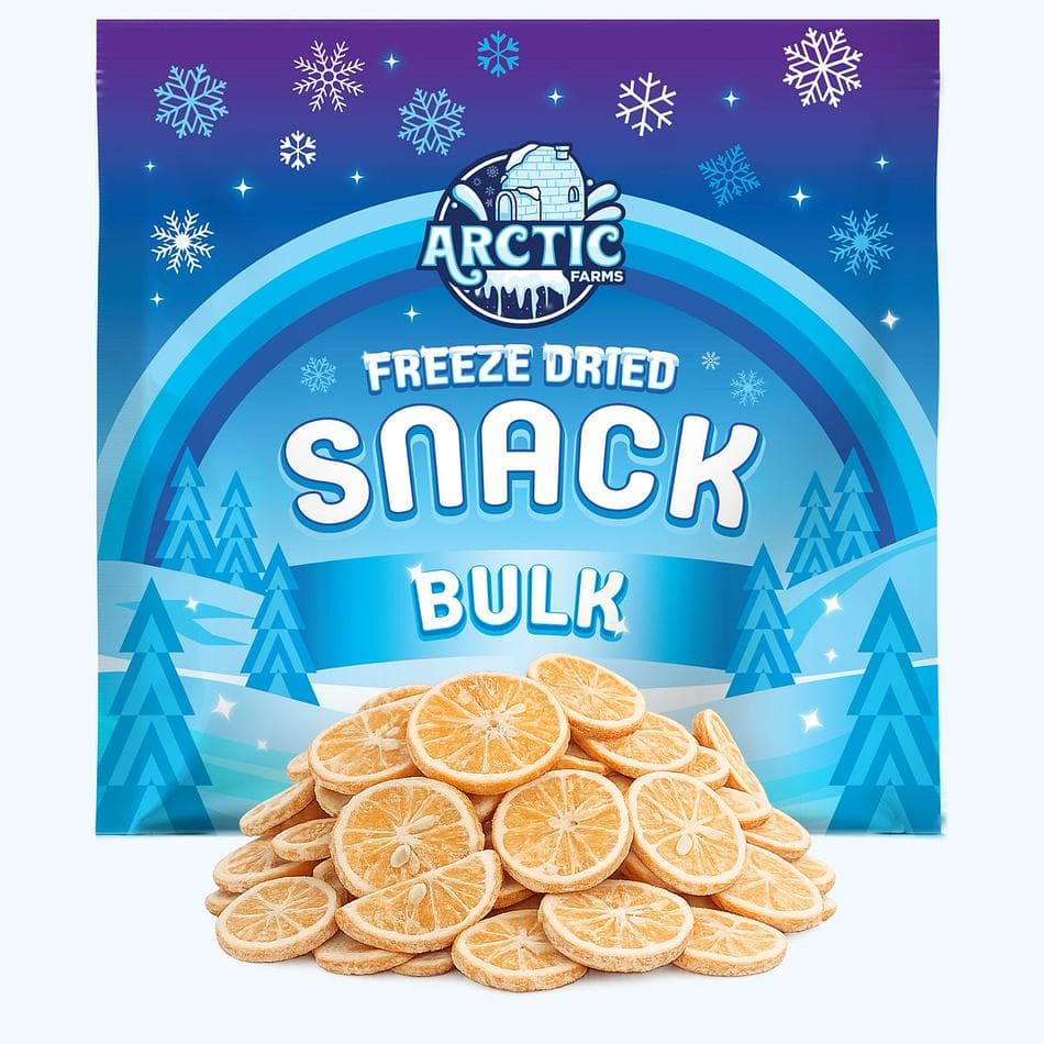 Freeze-Dried Mandarin Slices, 1 Ingredient Citrus Snack, No Added Sugar, Vegan & Gluten-Free, Bulk Bag (8.5 oz)